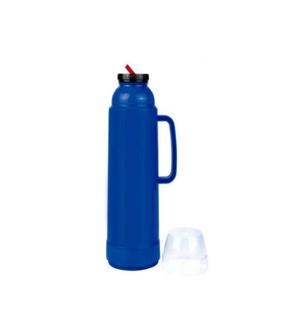 TERMO AGUA CALIENTE MOR C/ PICO AZUL 1L